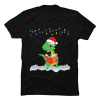 dinosaur christmas shirt